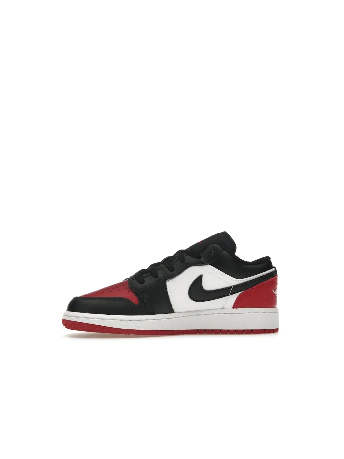 Детские кроссовки Lifestyle с принтом Jordan 1 Low Bred Toe 2.0 Jordan — изображение 3 из 4