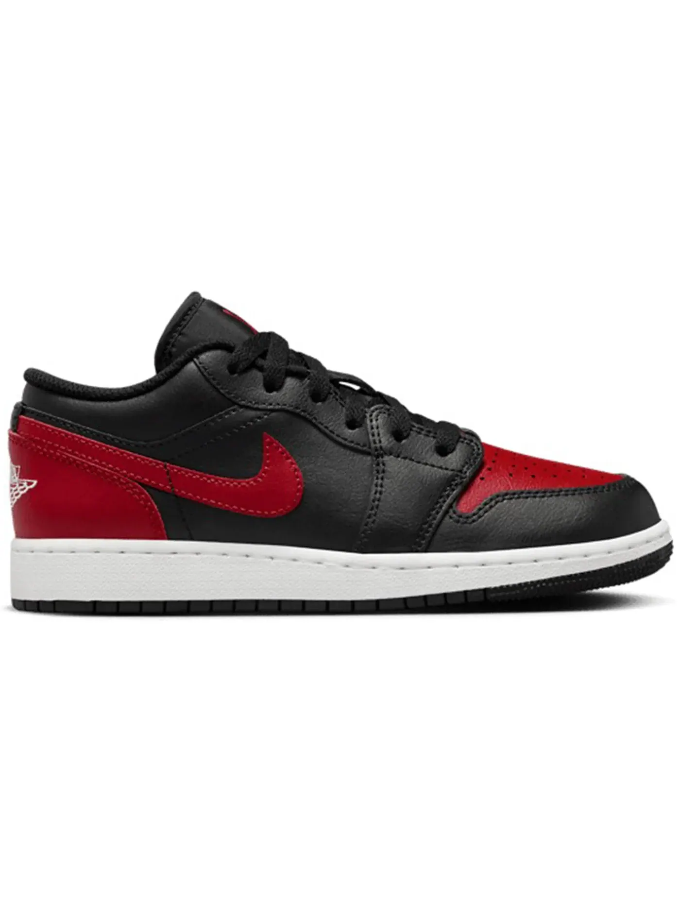 Детские кроссовки Lifestyle Jordan 1 Low Bred Twist Jordan — изображение 1 из 1, черный/красный-белый