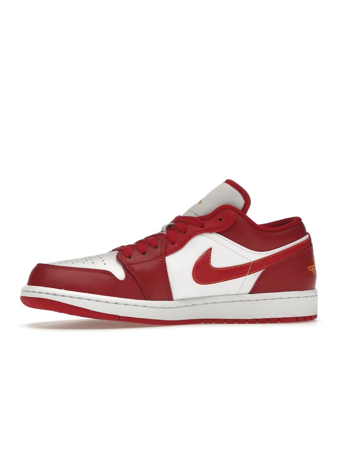 Мужские кроссовки кожаные Jordan 1 Low Jordan — изображение 3 из 4, красный/белый/светлый