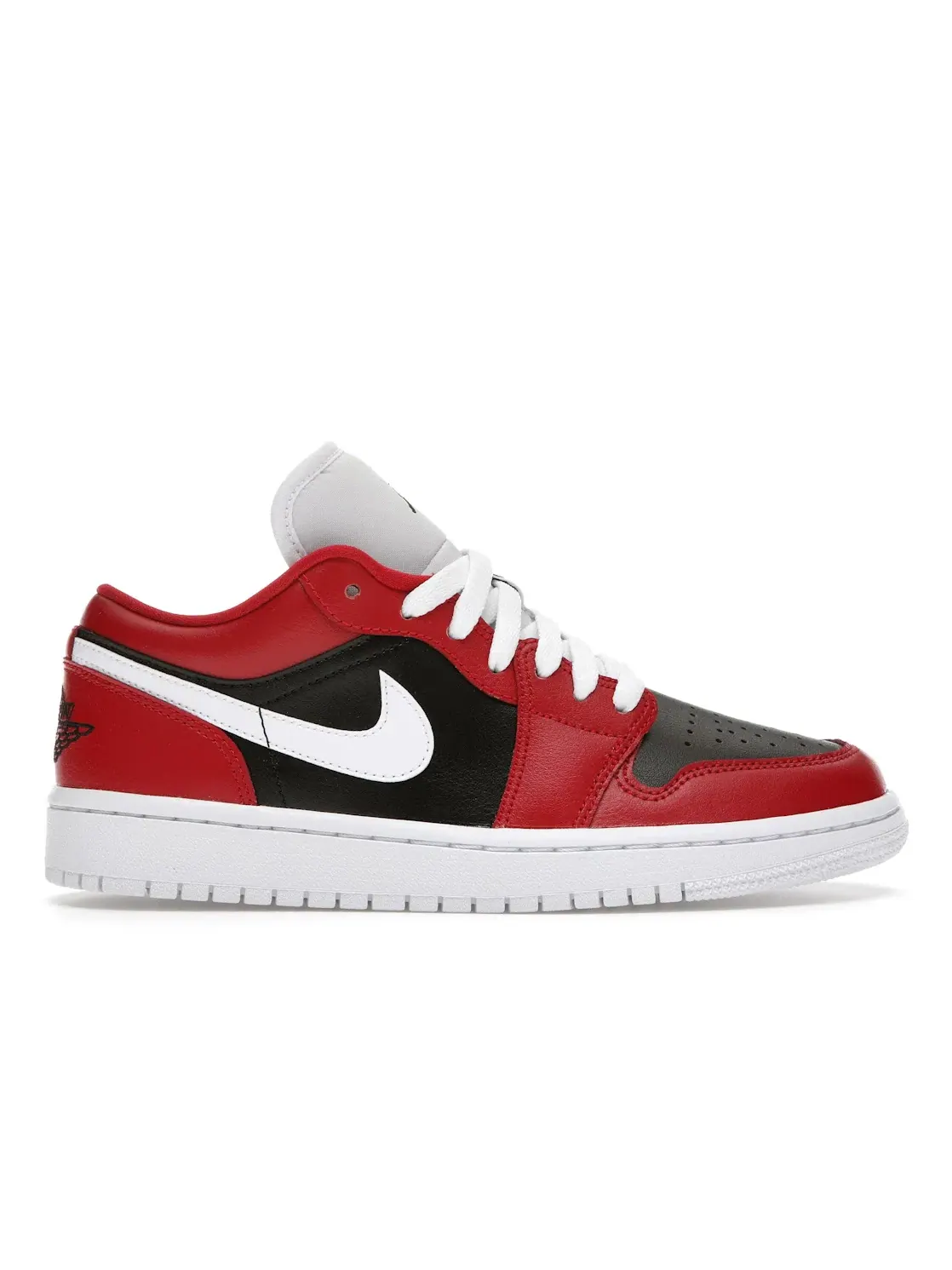 Женские кроссовки с кожаным верхом Jordan 1 Low — изображение 1 из 4, красный/белый-черный