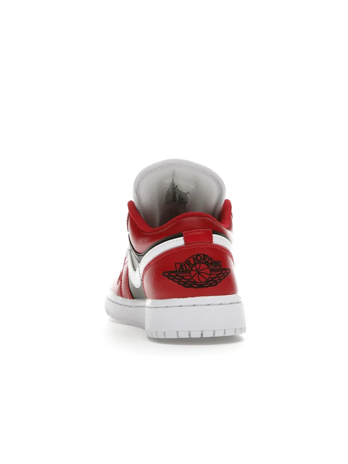 Женские кроссовки с кожаным верхом Jordan 1 Low — изображение 4 из 4, красный/белый-черный