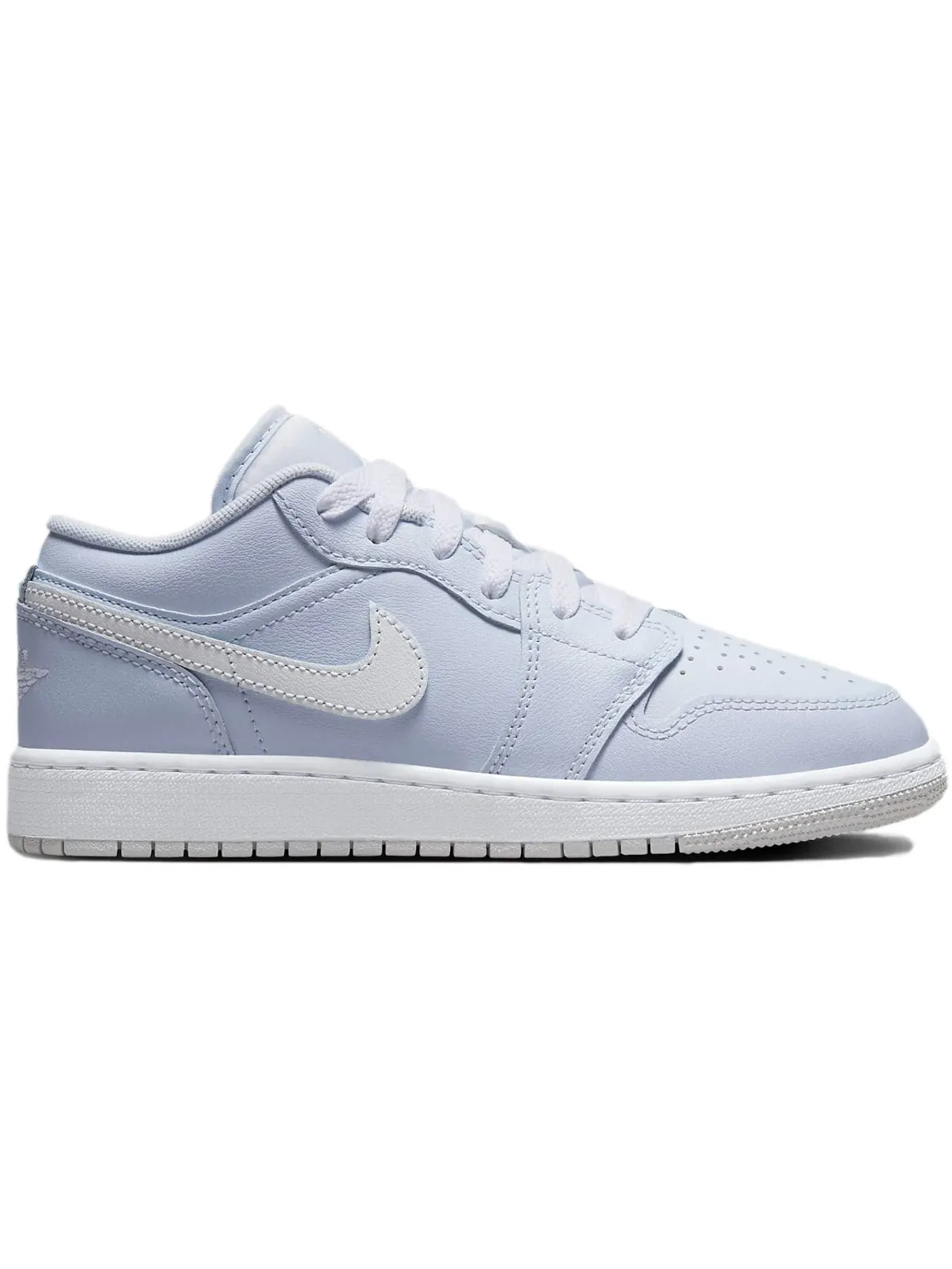Детские кроссовки Lifestyle Jordan 1 Low Cobalt Bliss (GS) — изображение 1 из 1, серый/белый