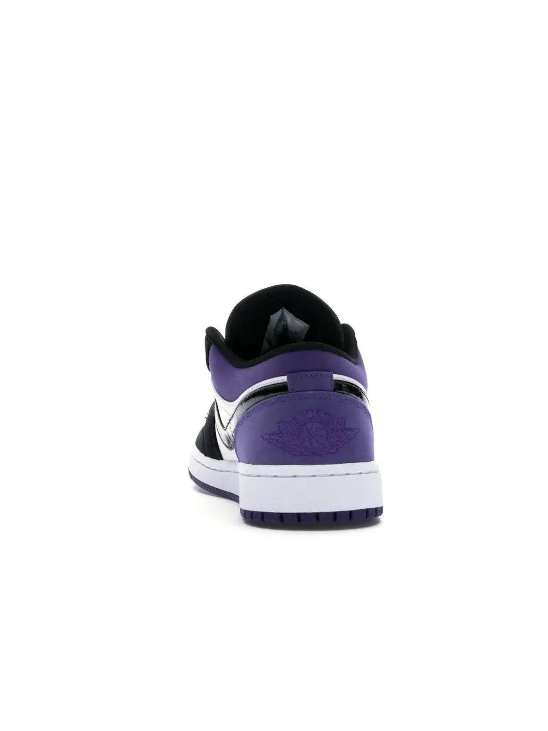 Мужские кроссовки с замшевыми вставками Jordan 1 Low — изображение 4 из 4, белый/черный-фиолетовый