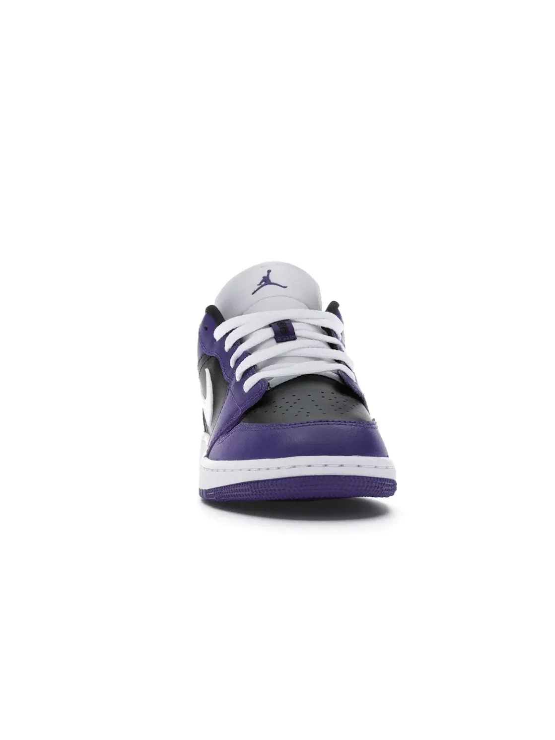Детские кроссовки Lifestyle с принтом Jordan 1 Low Jordan — изображение 2 из 4, фиолетовый/черный-белый