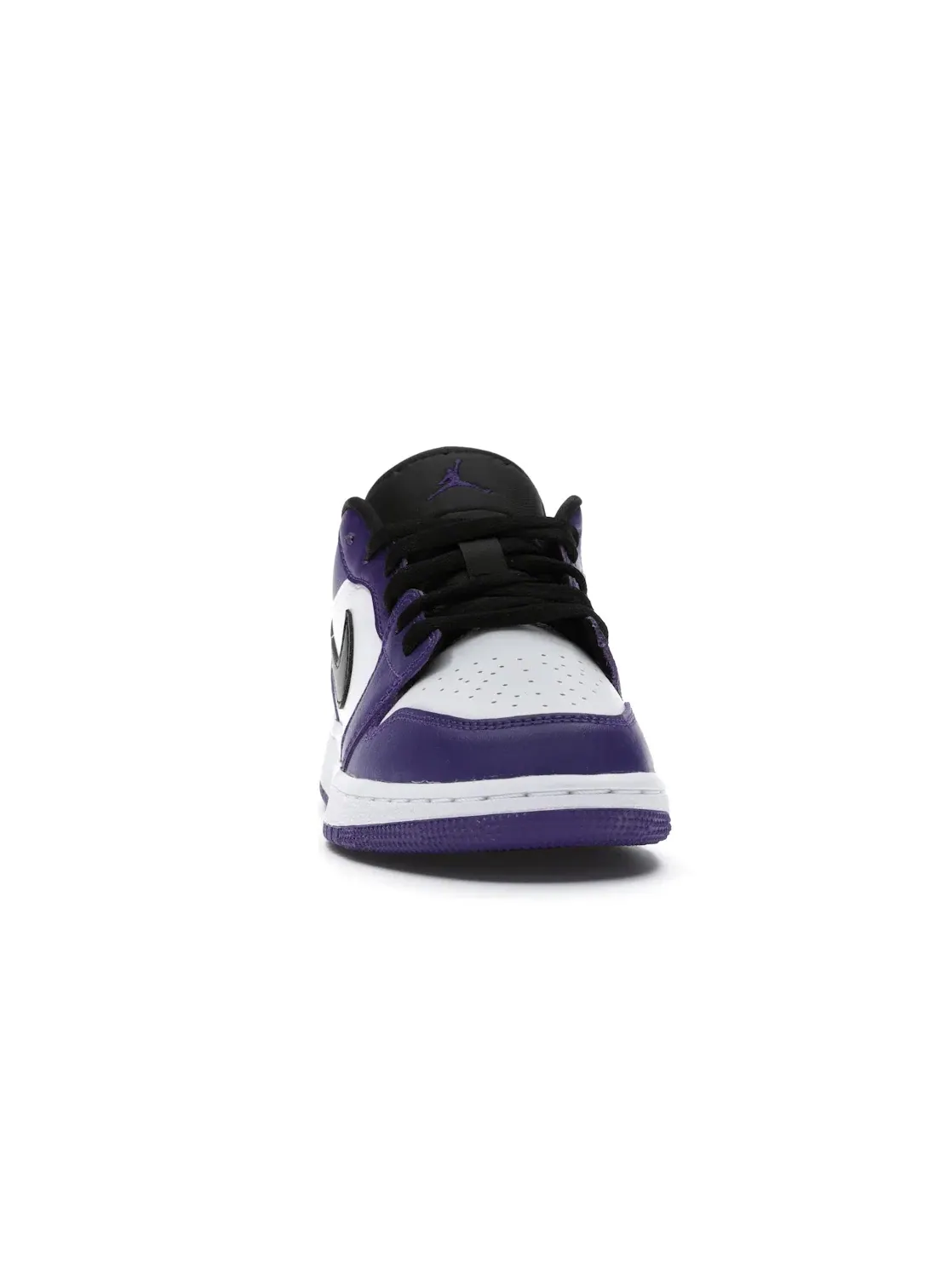 Детские кроссовки Lifestyle с принтом Jordan 1 Low Court Purple White GS Jordan — изображение 2 из 4, фиолетовый/черный-белый
