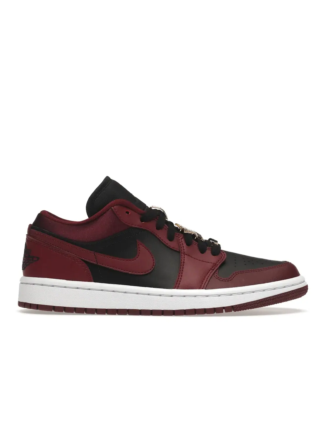 Женские кроссовки Lifestyle с перфорированным носком Jordan 1 Low Dark Beetroot Black Jordan — изображение 1 из 4