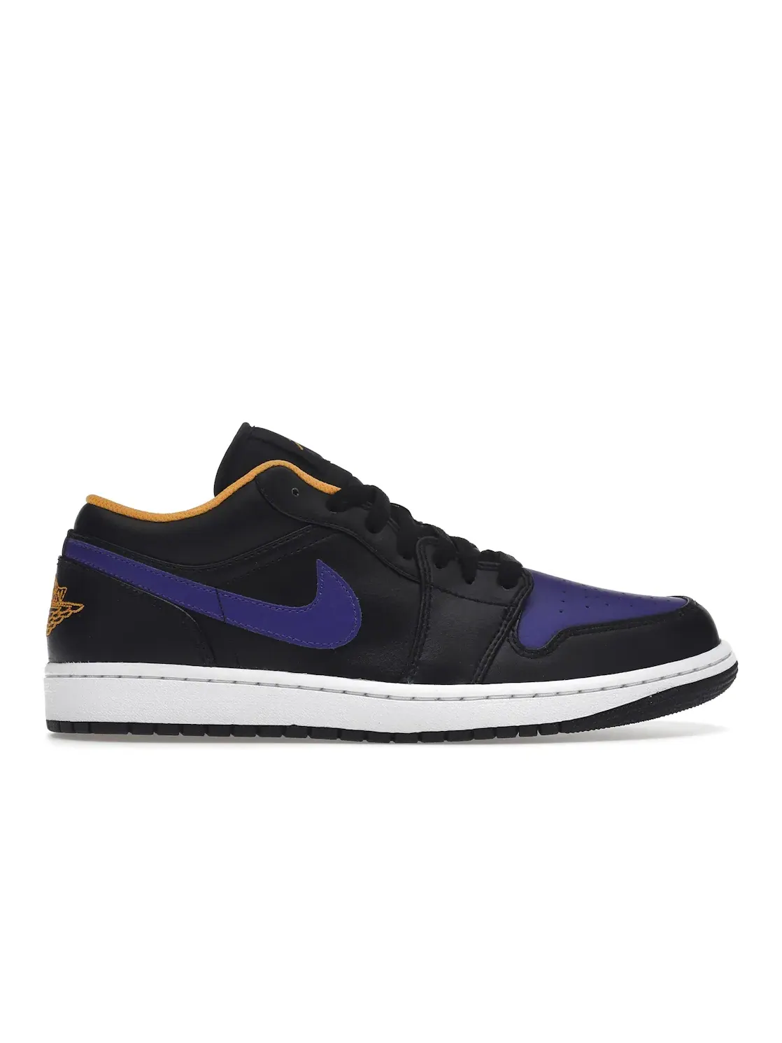 Мужские кроссовки с низким профилем Jordan 1 Low Jordan — изображение 1 из 4, черный/фиолетовый/желтый