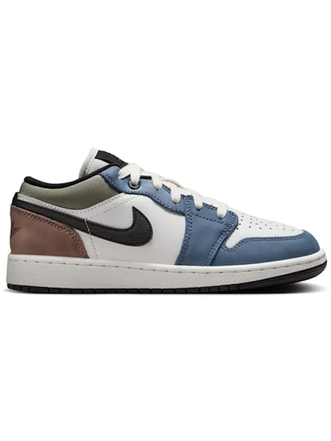 Детские кроссовки lifestyle с принтом Jordan 1 Low Jordan — изображение 1 из 1, синий//коричневый