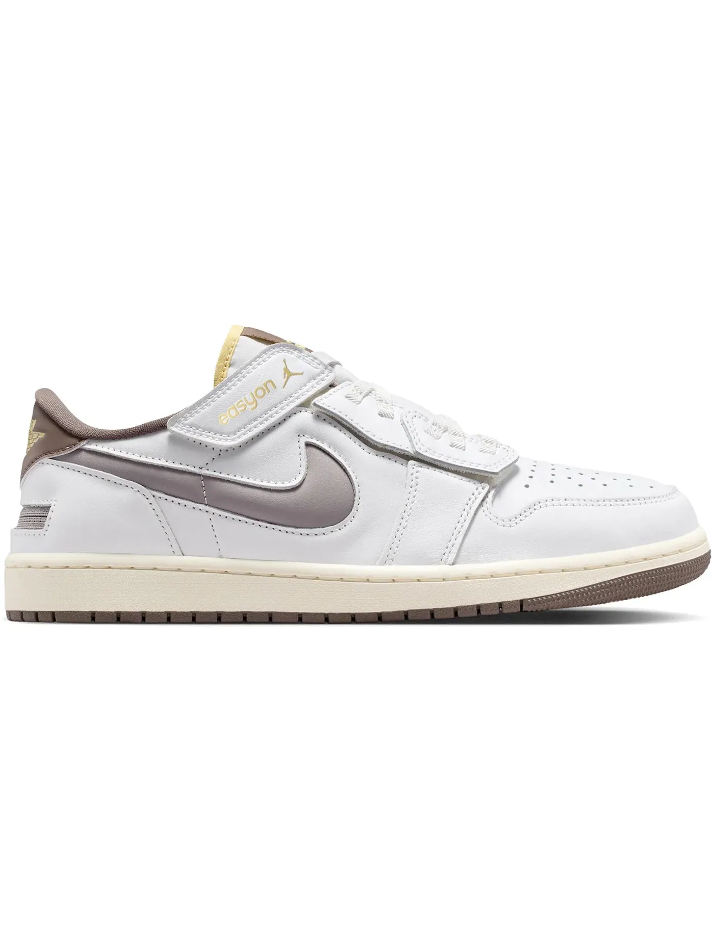 Мужские кроссовки с низким верхом Jordan 1 Low EasyOn — изображение 1 из 1, белый/оливковый серый