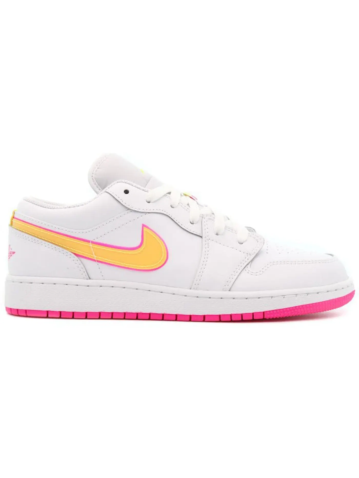 Детские кроссовки Lifestyle Jordan 1 Low Edge Glow (GS) Jordan — изображение 1 из 1, белый/розовый-оранжевый