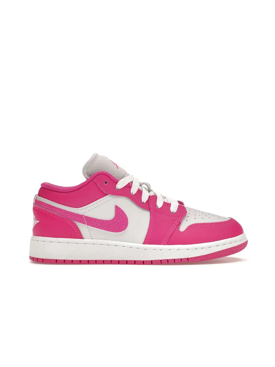 Детские кроссовки спортивные Jordan 1 Low Fire Pink (GS) Jordan — изображение 1 из 4, розовый/белый