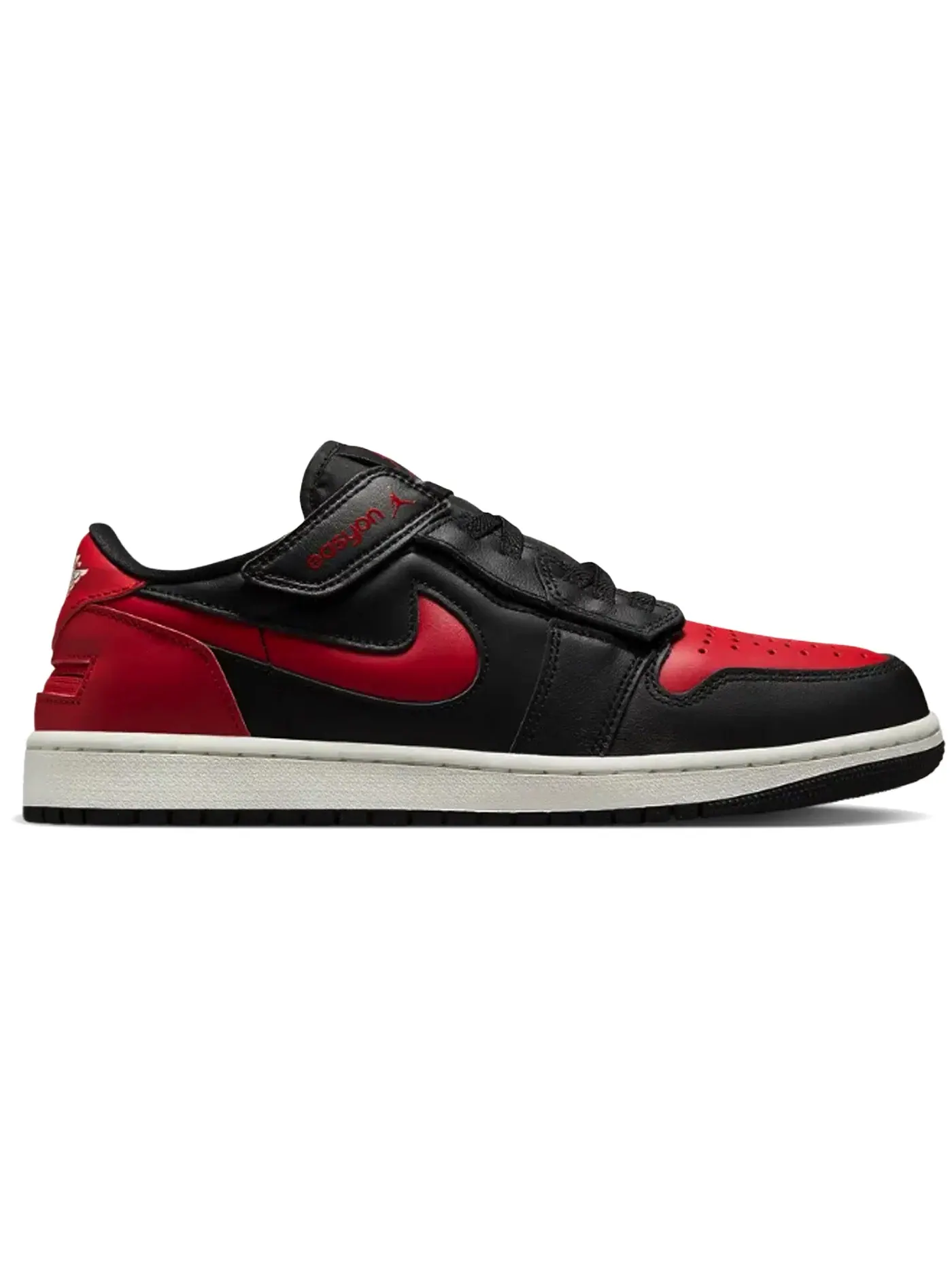 Мужские кроссовки с системой FlyEase Jordan 1 Low FlyEase Jordan — изображение 1 из 1, черный белый красный