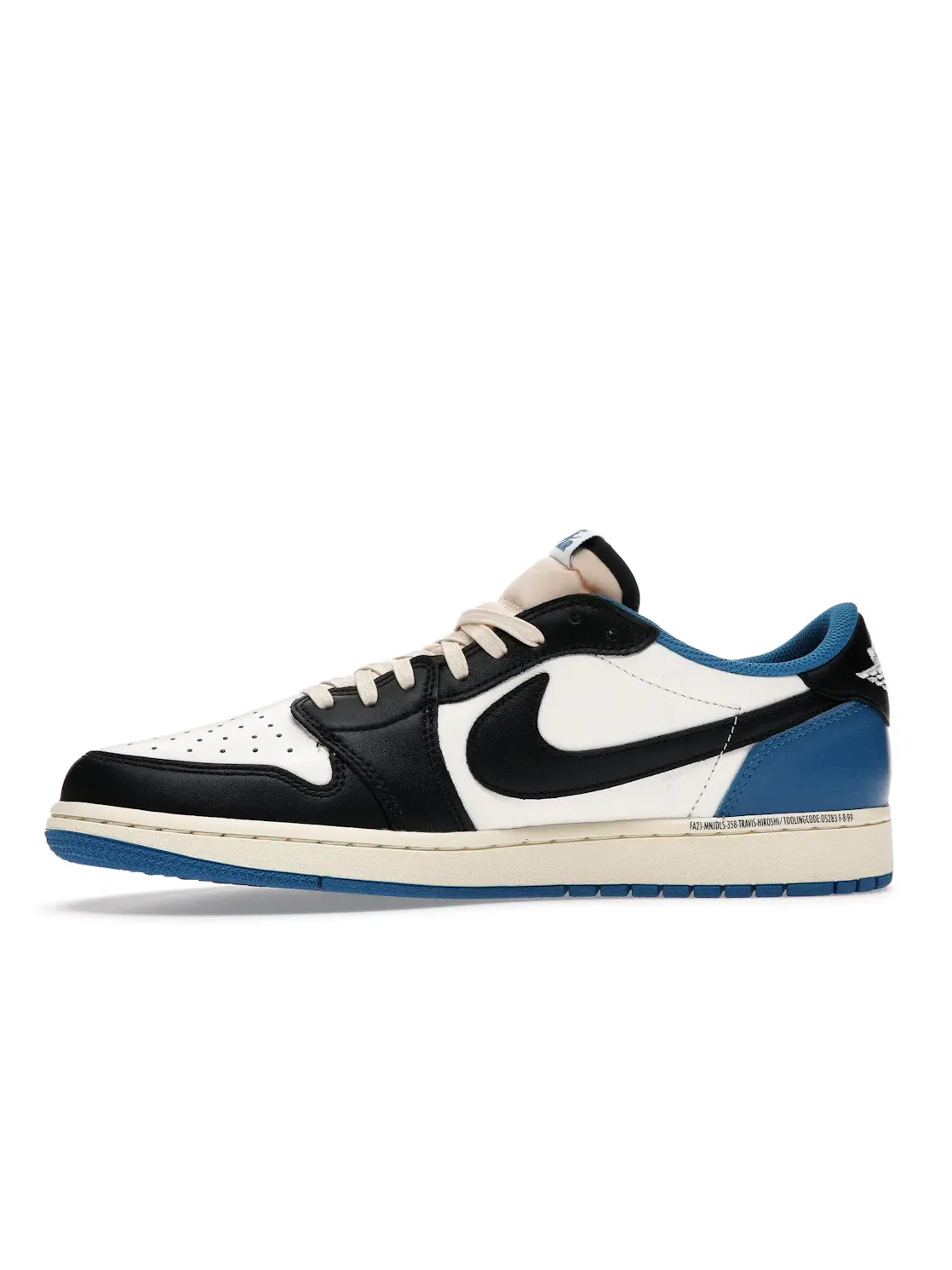 Мужские кроссовки с принтом Jordan 1 Retro Low OG SP Fragment x Travis Scott Jordan — изображение 3 из 4, белый/черный