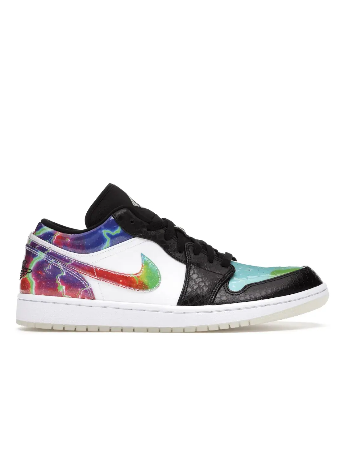 Мужские кроссовки Lifestyle Jordan 1 Low Galaxy Jordan — изображение 1 из 4, черный/мульти белый