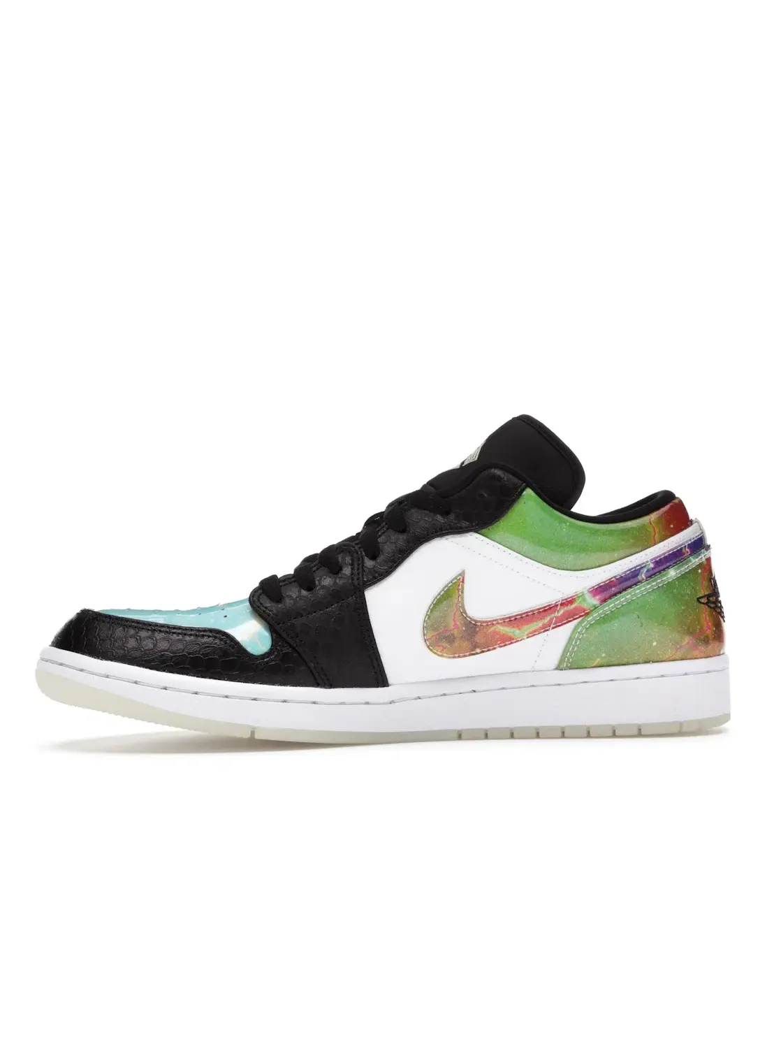 Мужские кроссовки Lifestyle Jordan 1 Low Galaxy Jordan — изображение 3 из 4, черный/мульти белый