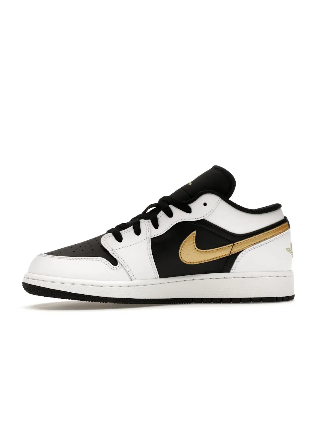 Детские кроссовки с золотым свушем Jordan 1 Low Jordan — изображение 3 из 4