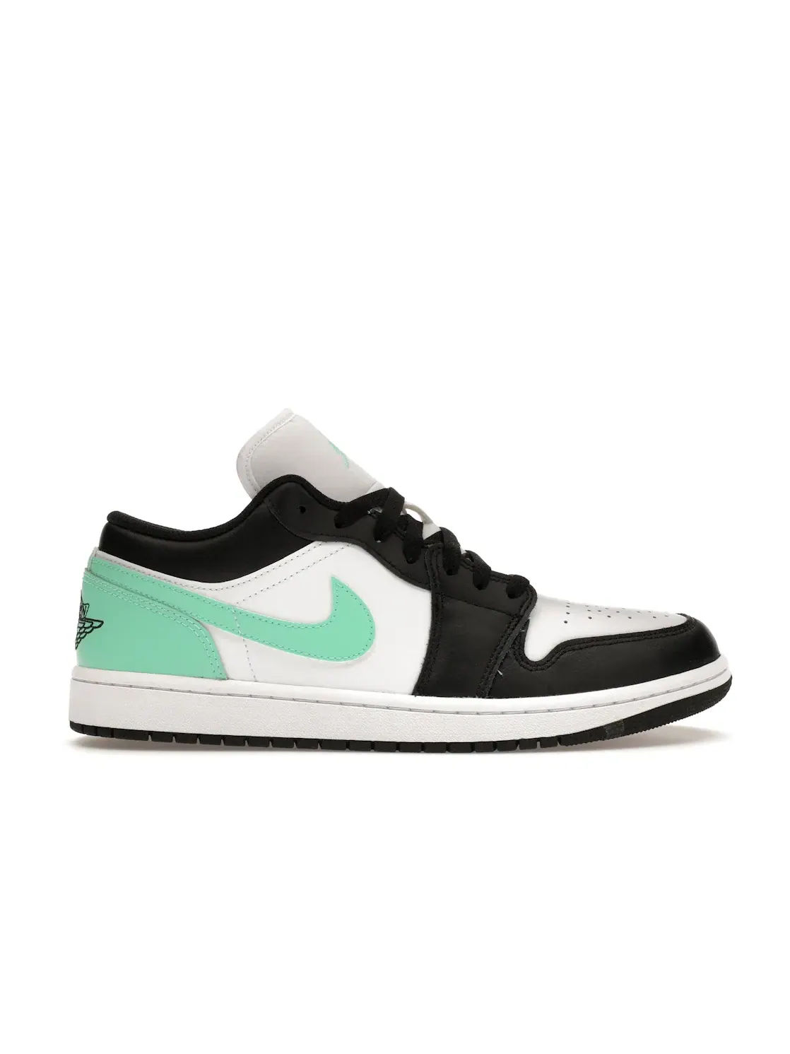 Мужские кроссовки с цветовой блокировкой Jordan 1 Low Jordan — изображение 1 из 3, белый/зеленый/черный