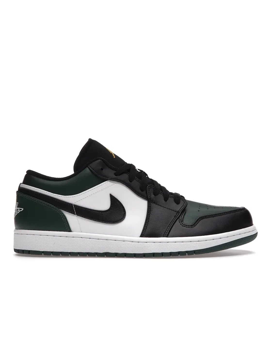 Мужские кроссовки кожаные Jordan 1 Low Green Toe Jordan — изображение 1 из 4, зеленый/белый/черный