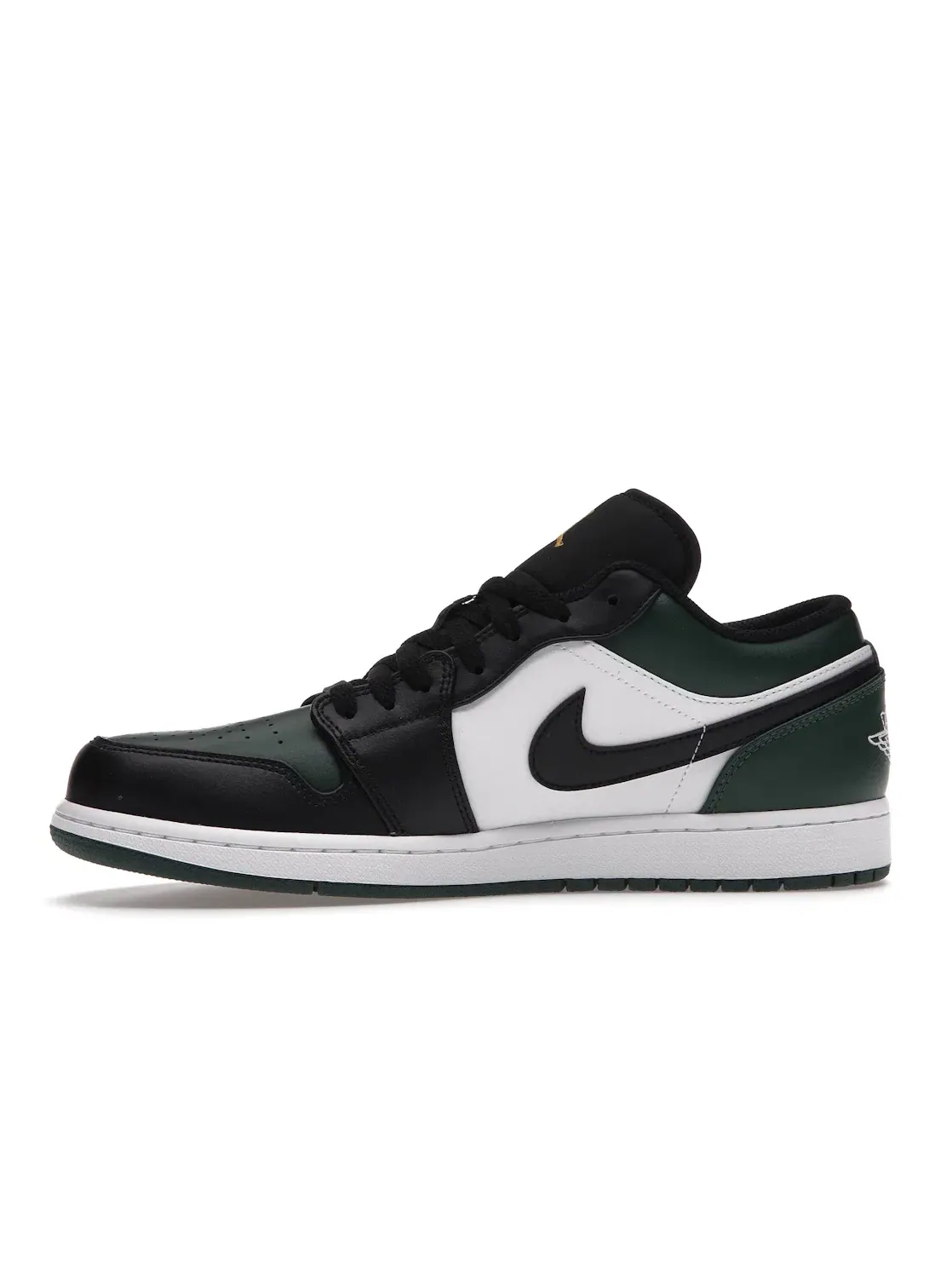 Мужские кроссовки кожаные Jordan 1 Low Green Toe Jordan — изображение 3 из 4, зеленый/белый/черный