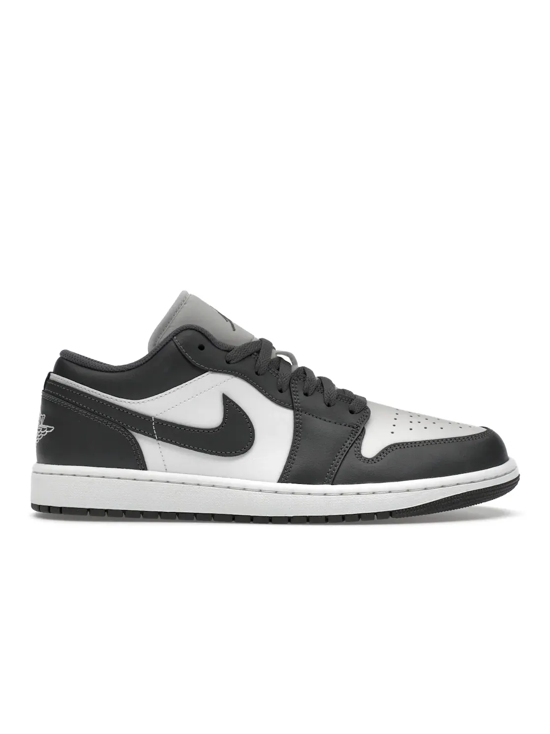 Мужские кроссовки с гладкой кожи Jordan 1 Low Jordan — изображение 1 из 4, серый/белый