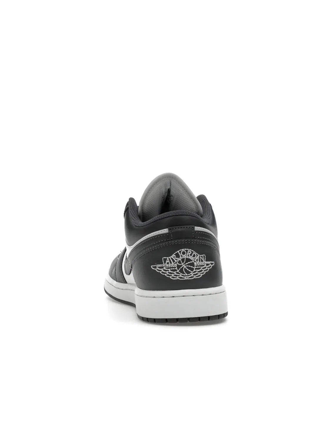 Мужские кроссовки с гладкой кожи Jordan 1 Low Jordan — изображение 4 из 4, серый/белый