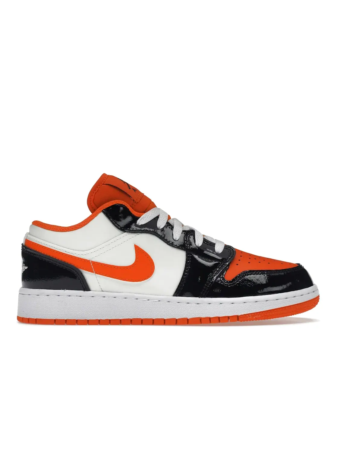 Детские кроссовки Lifestyle с принтом Jordan 1 Low Halloween (2023) (GS) Jordan — изображение 1 из 4, оранжевый/черный//серый