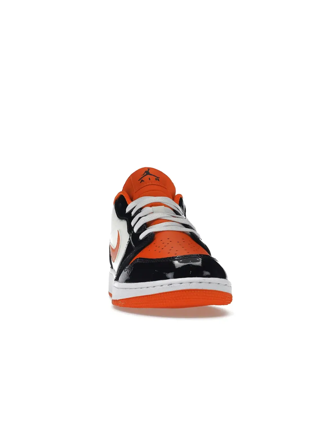 Детские кроссовки Lifestyle с принтом Jordan 1 Low Halloween (2023) (GS) Jordan — изображение 2 из 4, оранжевый/черный//серый