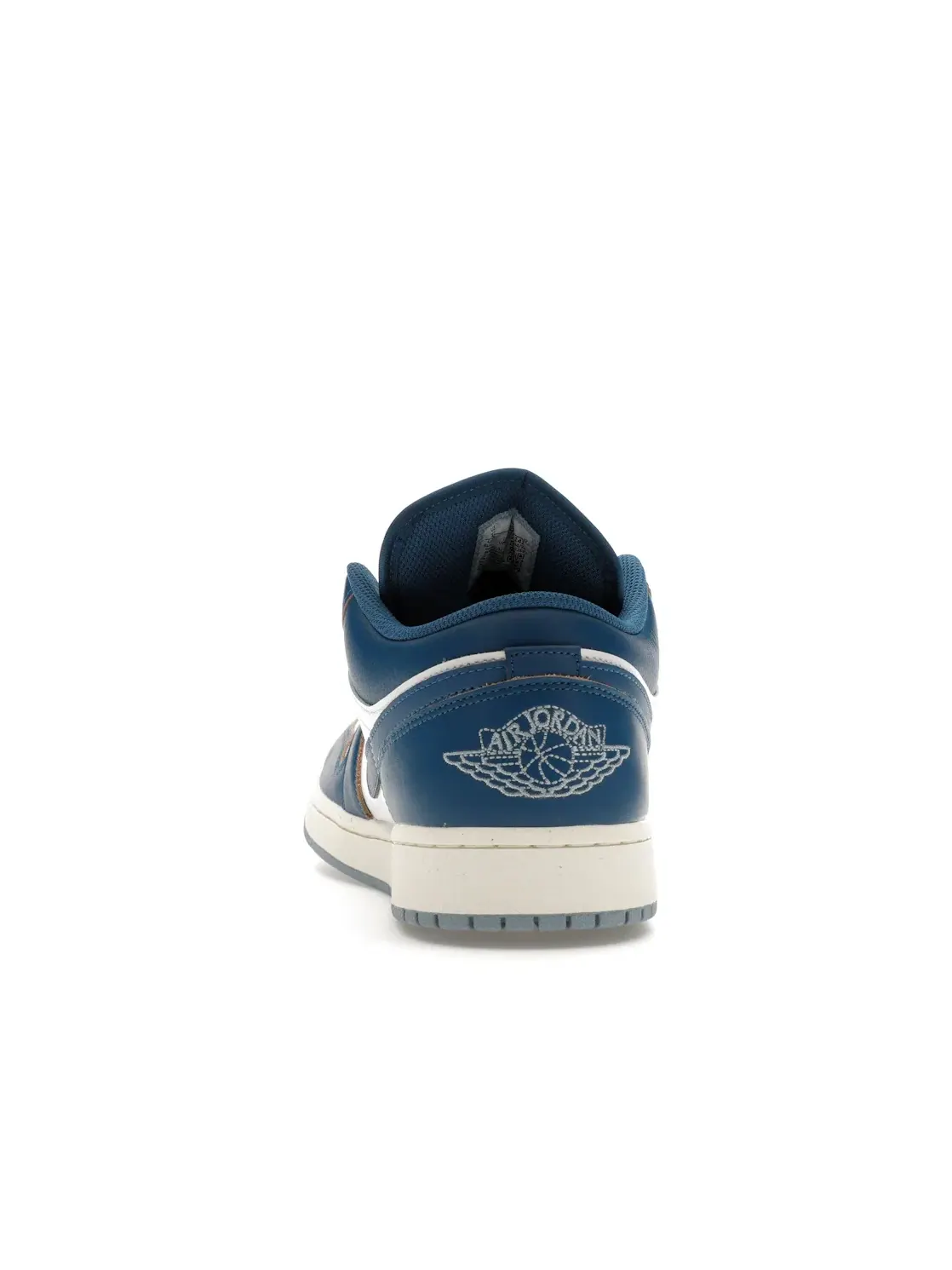 Мужские кроссовки с накладками Jordan 1 Low Jordan — изображение 4 из 4, белый//синий