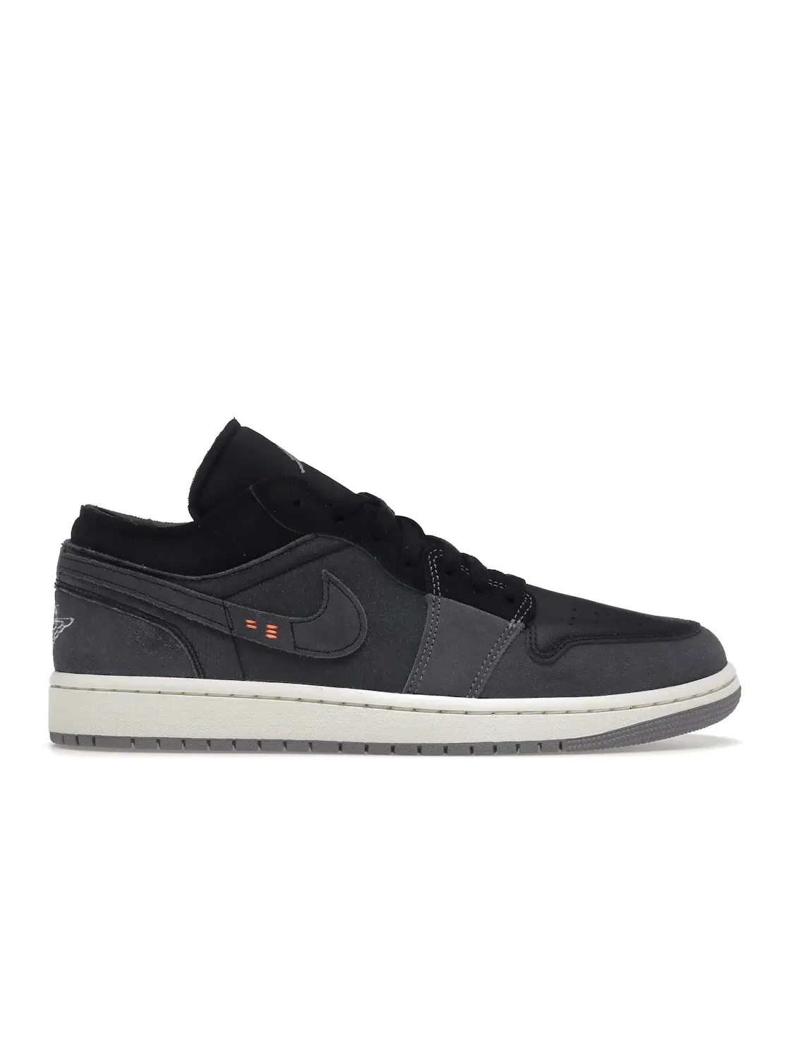 Мужские кроссовки с деконструкцией Jordan 1 Low Inside Out Jordan — изображение 1 из 4, черный/серый-оранжевый