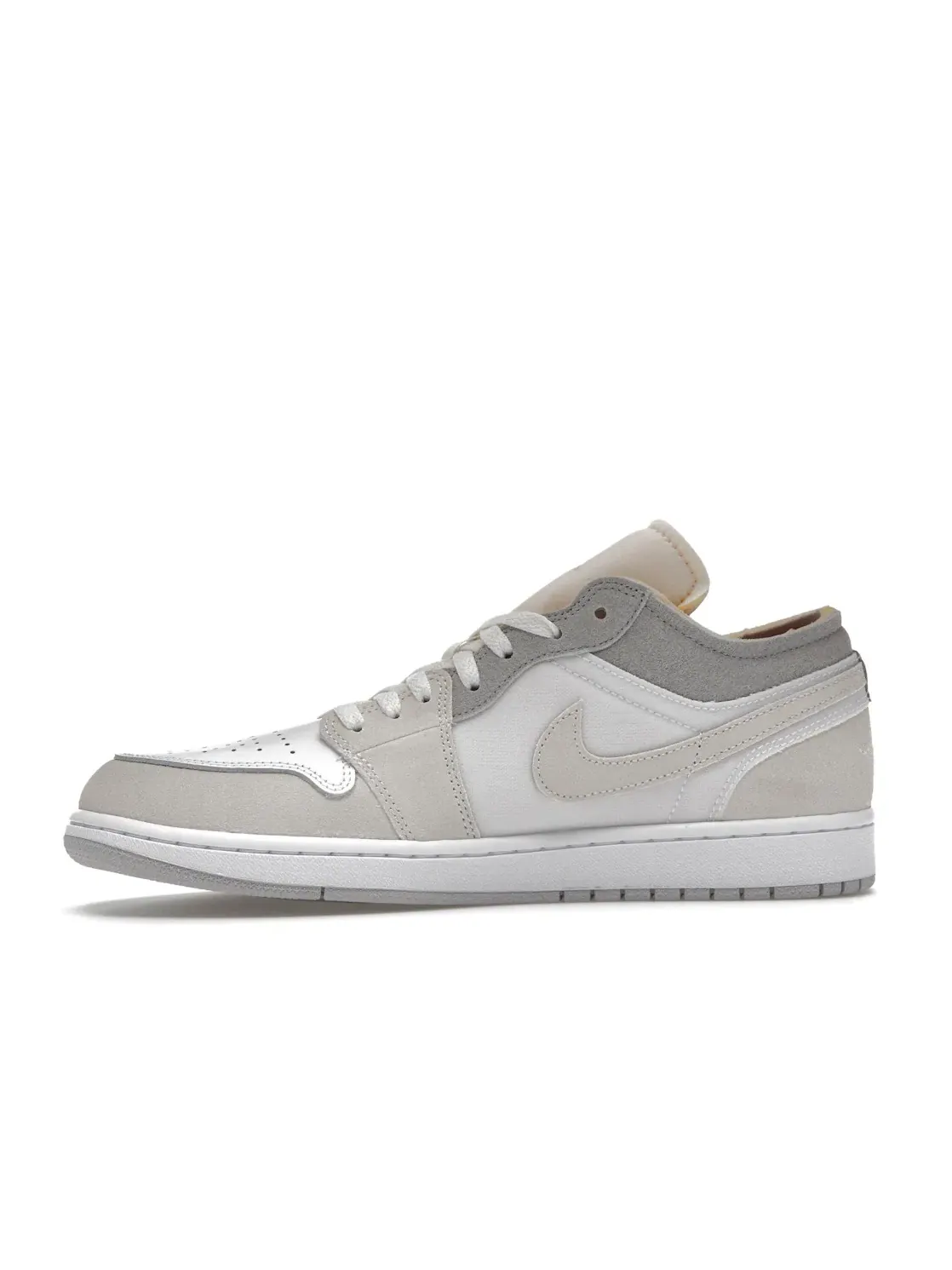 Мужские кроссовки Lifestyle с деконструированным дизайном Jordan 1 Low SE Craft Jordan — изображение 3 из 4, белый/серый