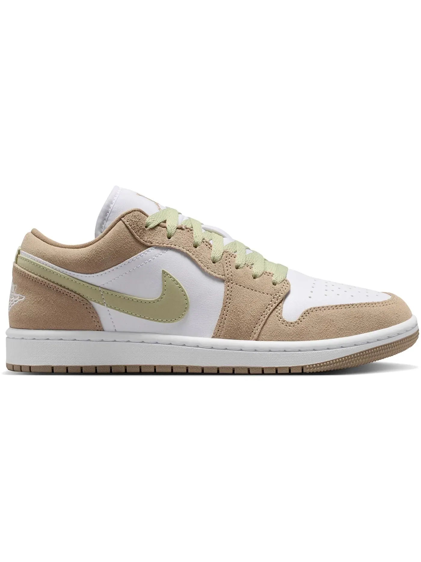 Женские кроссовки Lifestyle Jordan 1 Low Jordan — изображение 1 из 1, хаки оливковый белый