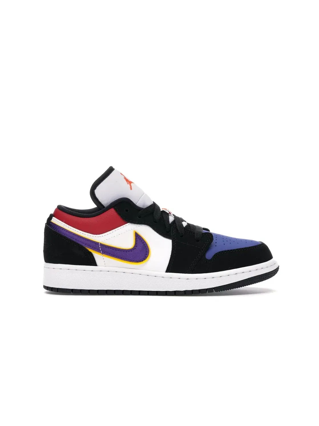 Детские кроссовки Lifestyle Jordan 1 Low Jordan — изображение 1 из 4, черный/фиолетовый-белый