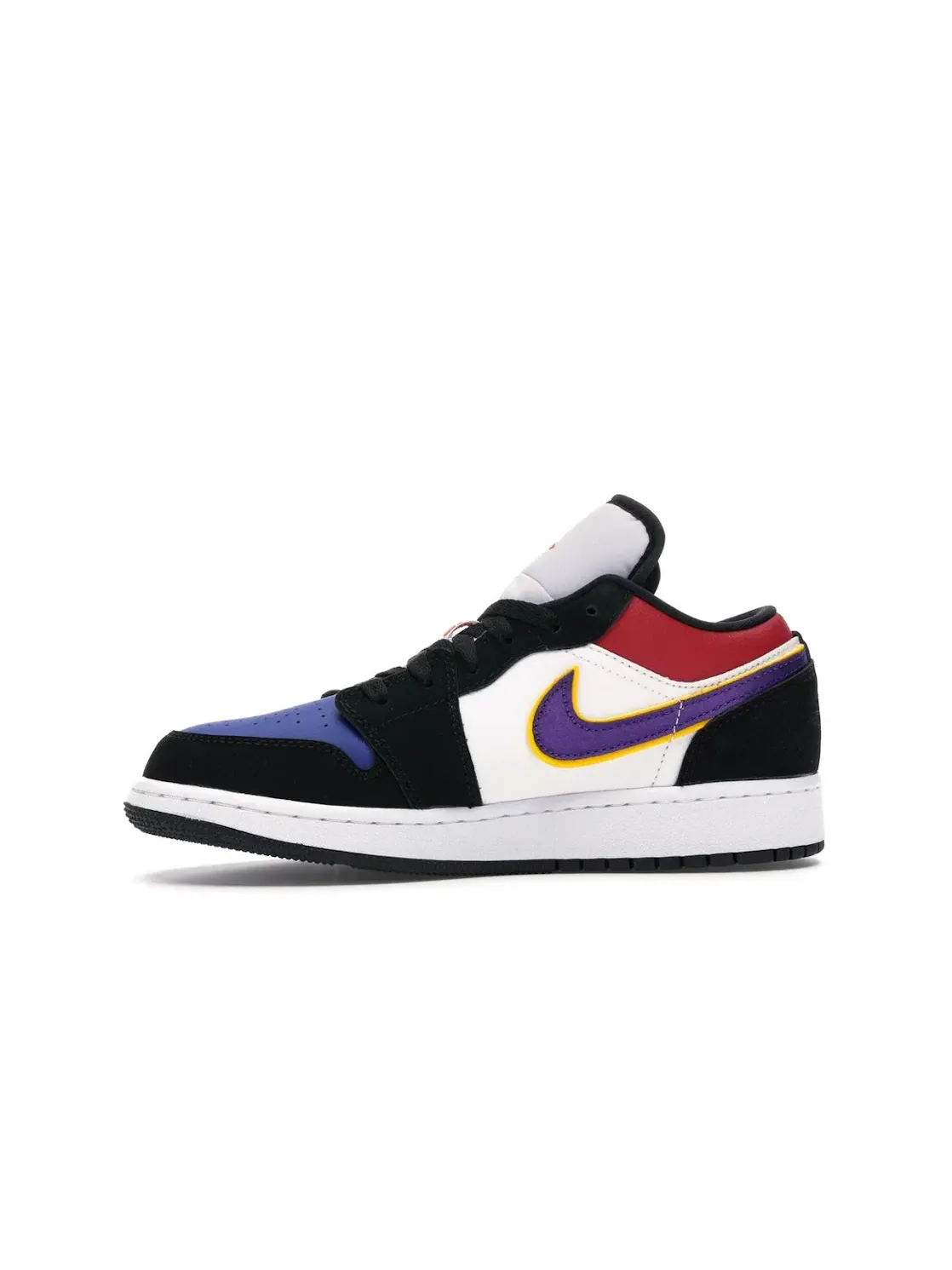 Детские кроссовки Lifestyle Jordan 1 Low Jordan — изображение 3 из 4, черный/фиолетовый-белый