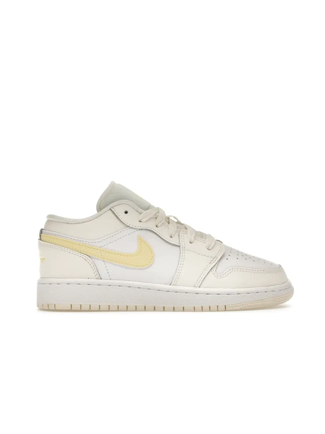 Детские кроссовки Lifestyle с длинным шнурком Jordan 1 Low Jordan — изображение 1 из 4, белый//светлый оранжевый
