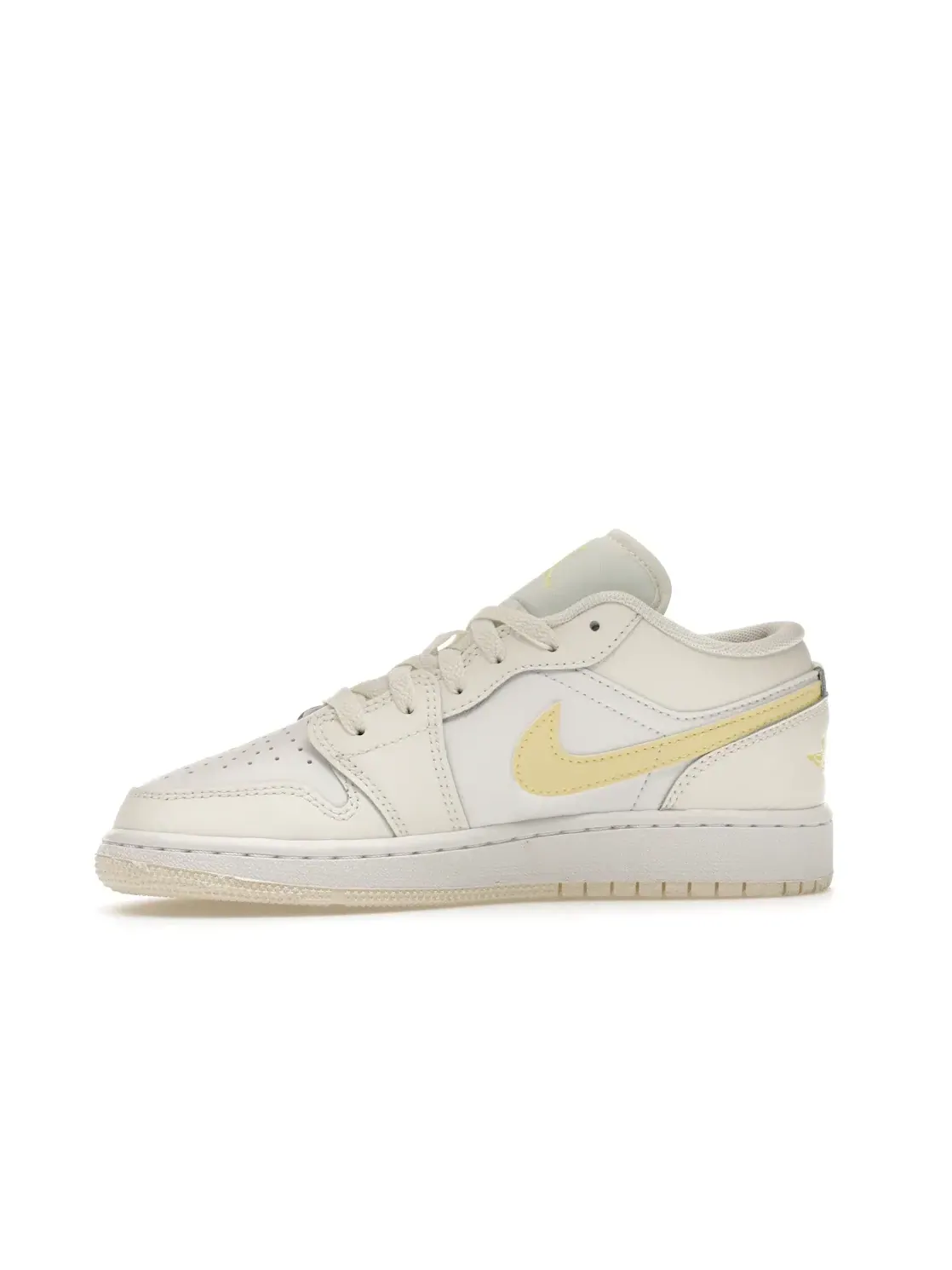 Детские кроссовки Lifestyle с длинным шнурком Jordan 1 Low Jordan — изображение 3 из 4, белый//светлый оранжевый
