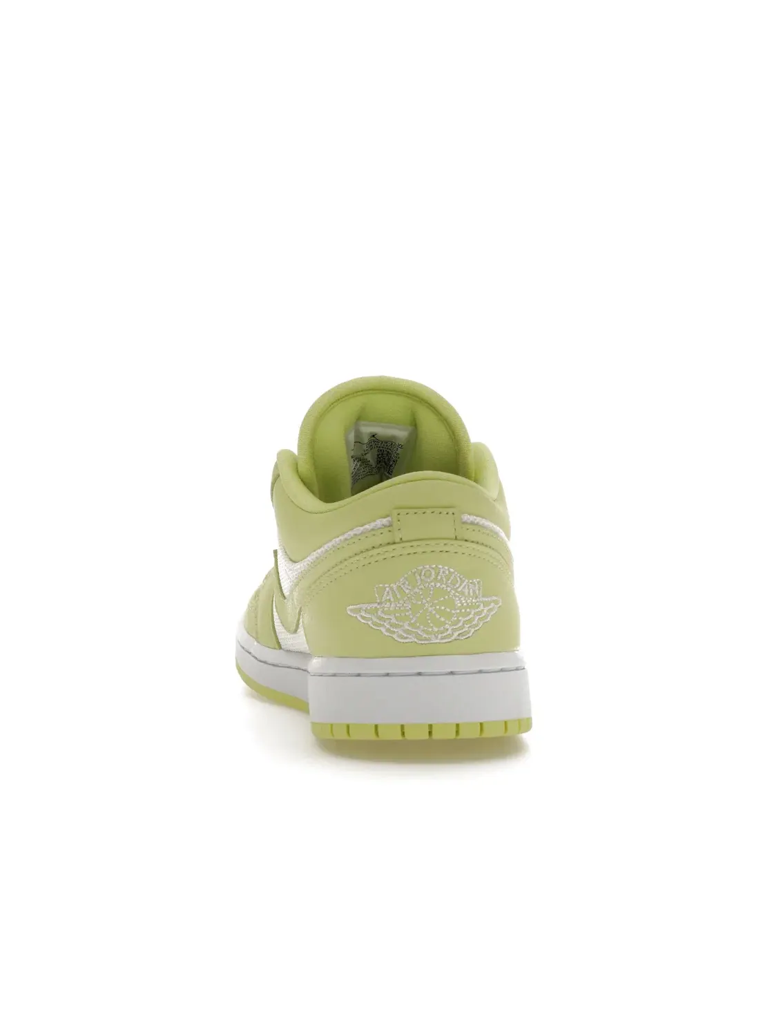 Женские кроссовки с верхом из кожи и сетки Jordan 1 Low Limelight Jordan — изображение 4 из 4, белый