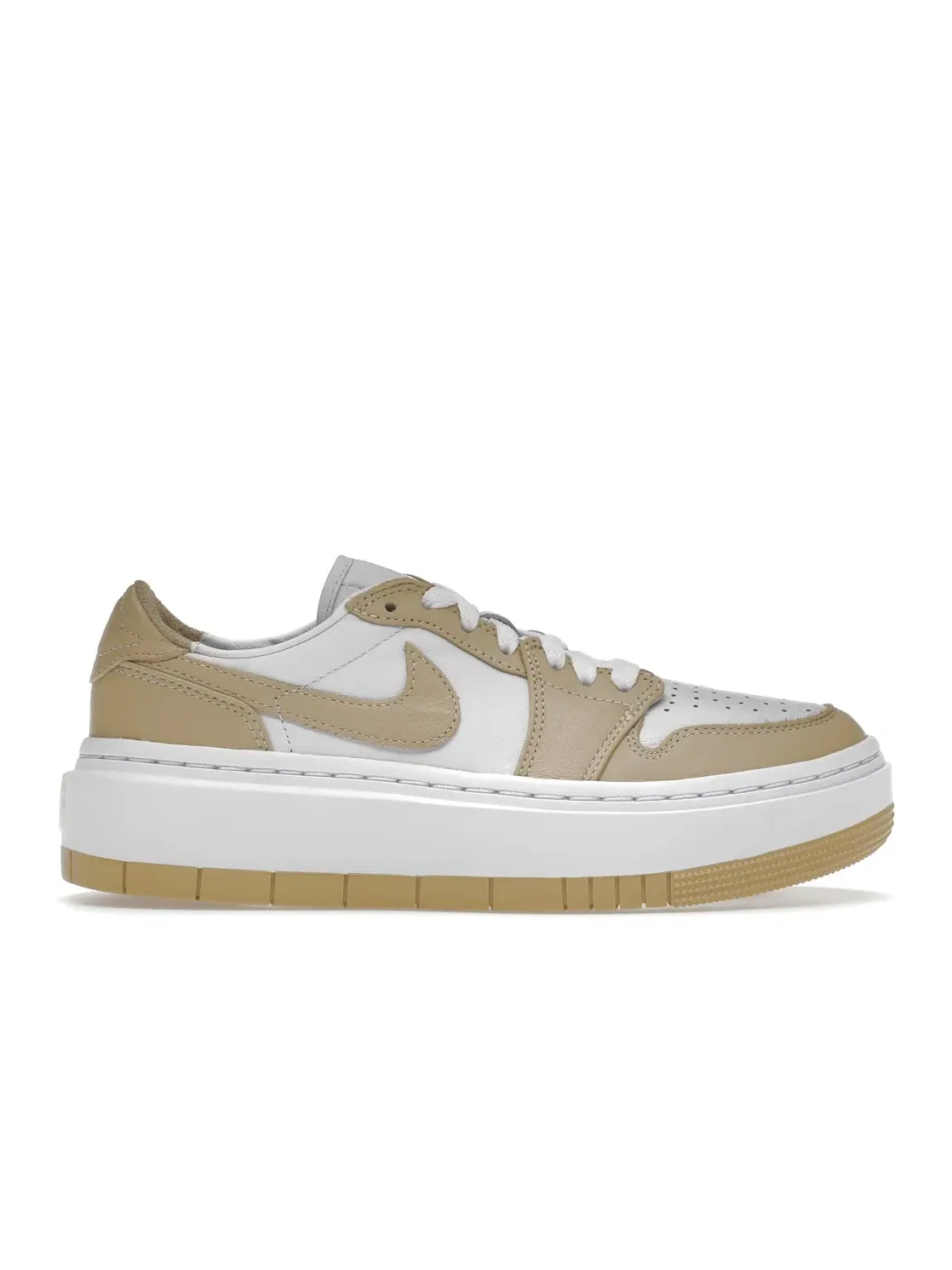 Женские кроссовки Lifestyle с белой кожей Jordan 1 Elevate Low — изображение 1 из 4, белый/белый/белый