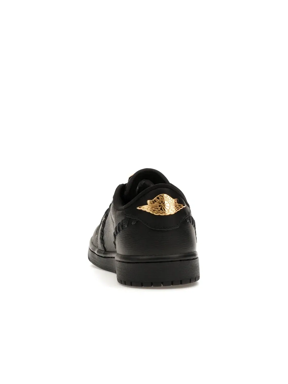 Женские кроссовки с кожаным верхом Jordan 1 Low Method of Make Black Metallic Gold Jordan — изображение 4 из 4