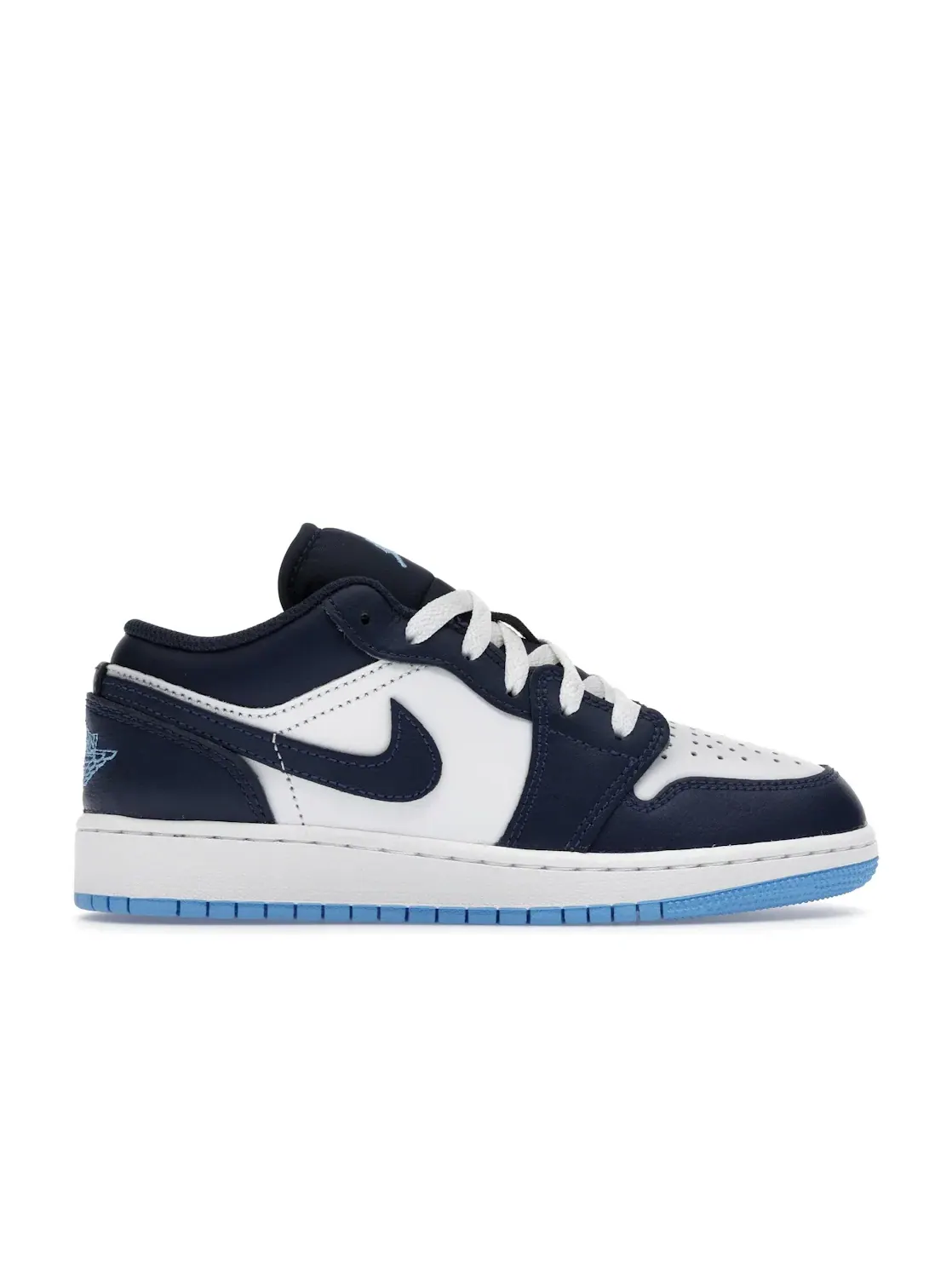 Детские кроссовки Lifestyle с низким верхом Jordan 1 Low — изображение 1 из 4, темно-синий/белый/синий