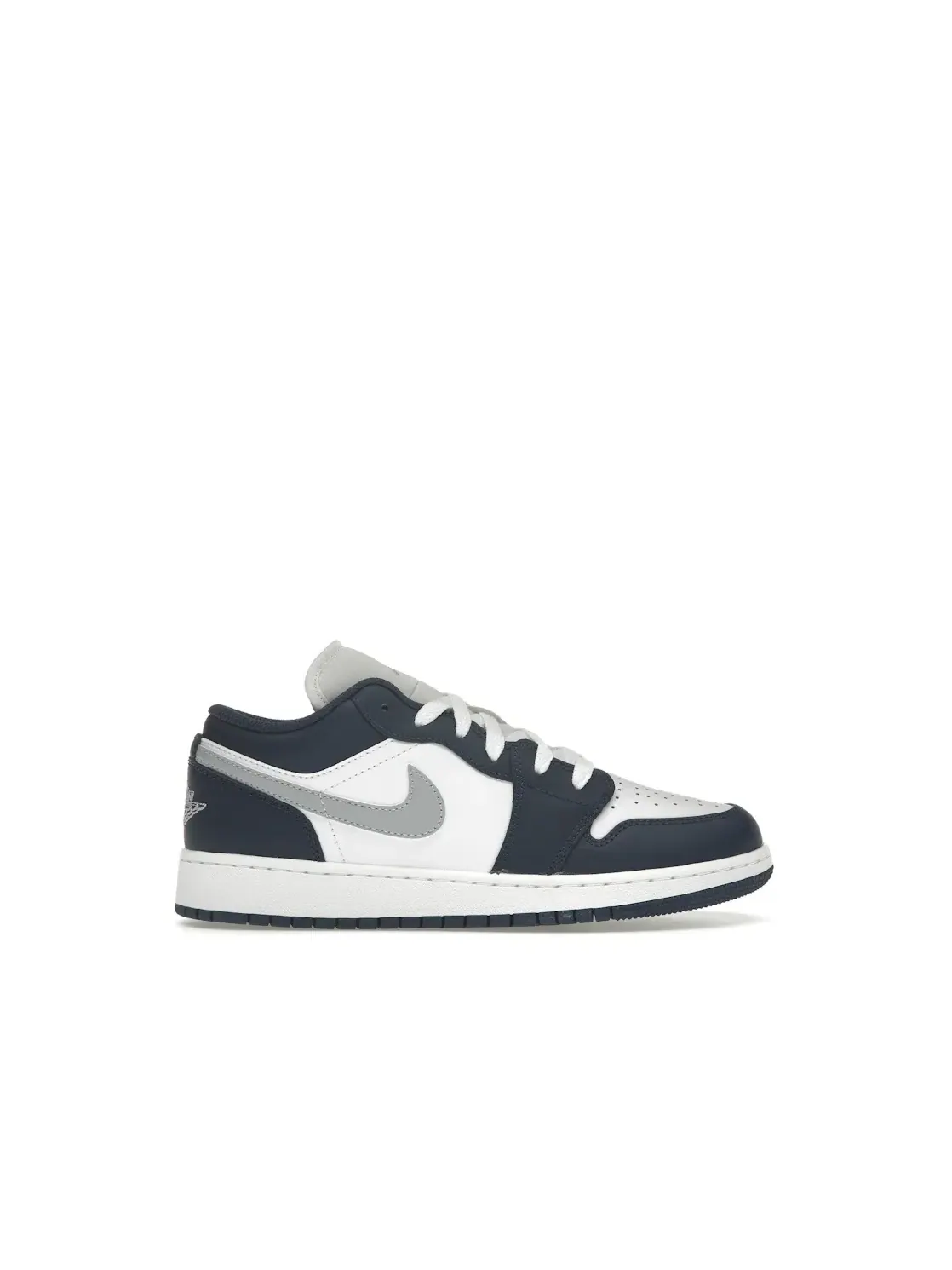 Детские кроссовки Lifestyle Jordan 1 Low Jordan — изображение 1 из 4, белый/темно-синий/серый