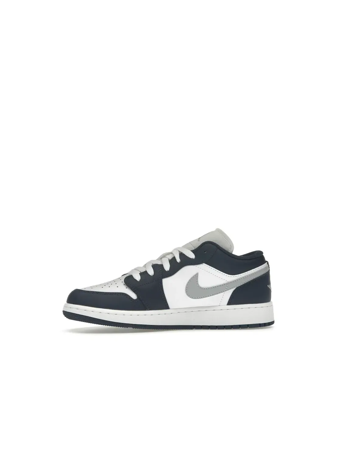 Детские кроссовки Lifestyle Jordan 1 Low Jordan — изображение 3 из 4, белый/темно-синий/серый