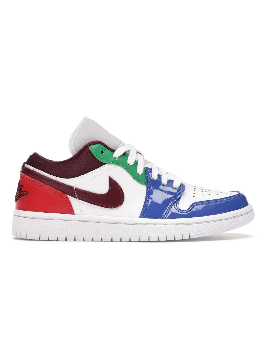 Женские кроссовки с кожаным верхом Jordan 1 Low — изображение 1 из 4, белый/темный