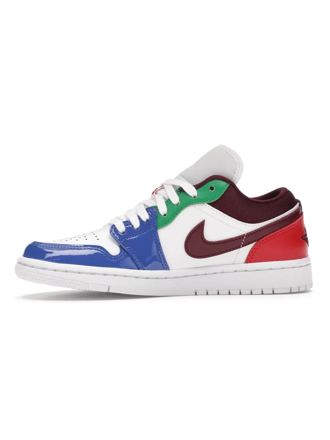 Женские кроссовки с кожаным верхом Jordan 1 Low — изображение 3 из 4, белый/темный