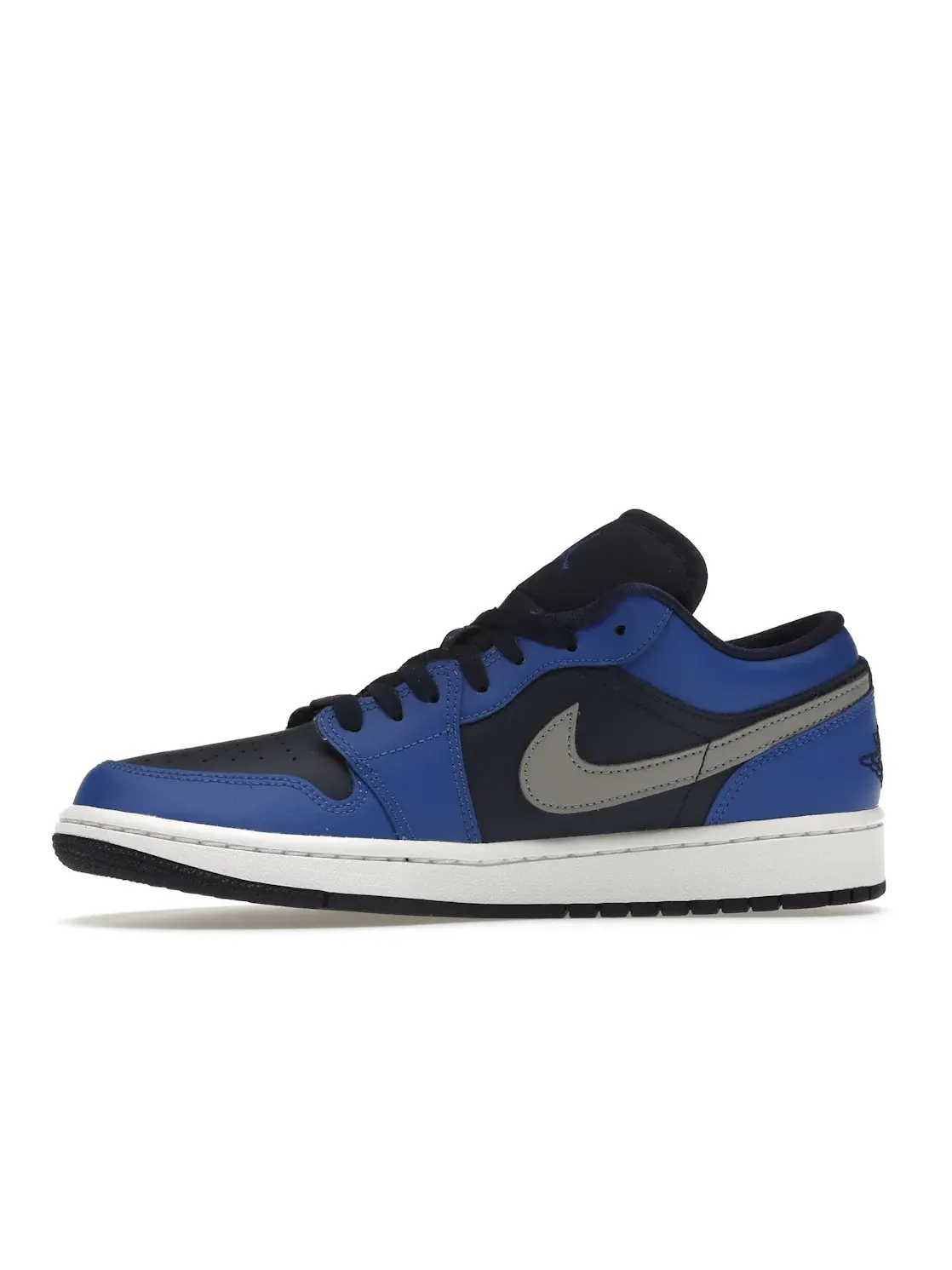 Женские кроссовки Lifestyle с принтом Jordan 1 Low Navy Royal Jordan — изображение 3 из 4, синий/белый