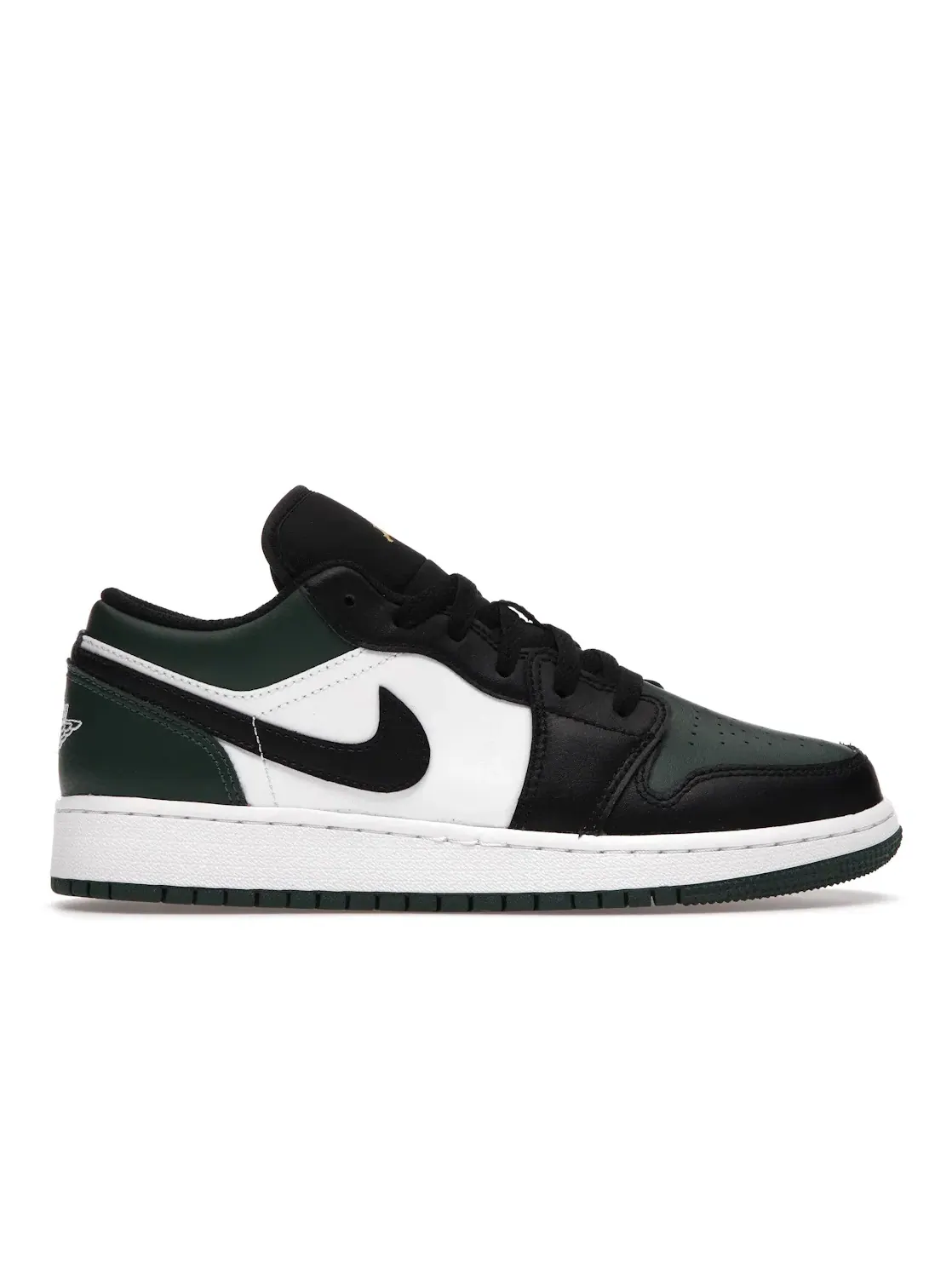 Детские кроссовки Lifestyle с принтом Jordan 1 Low Jordan — изображение 1 из 4, зеленый/белый/черный