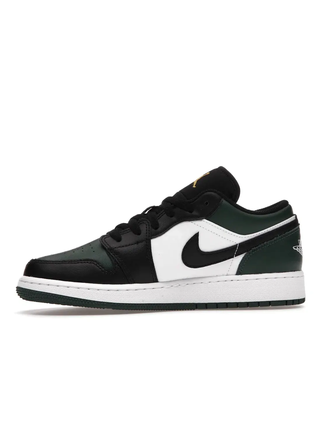 Детские кроссовки Lifestyle с принтом Jordan 1 Low Jordan — изображение 3 из 4, зеленый/белый/черный