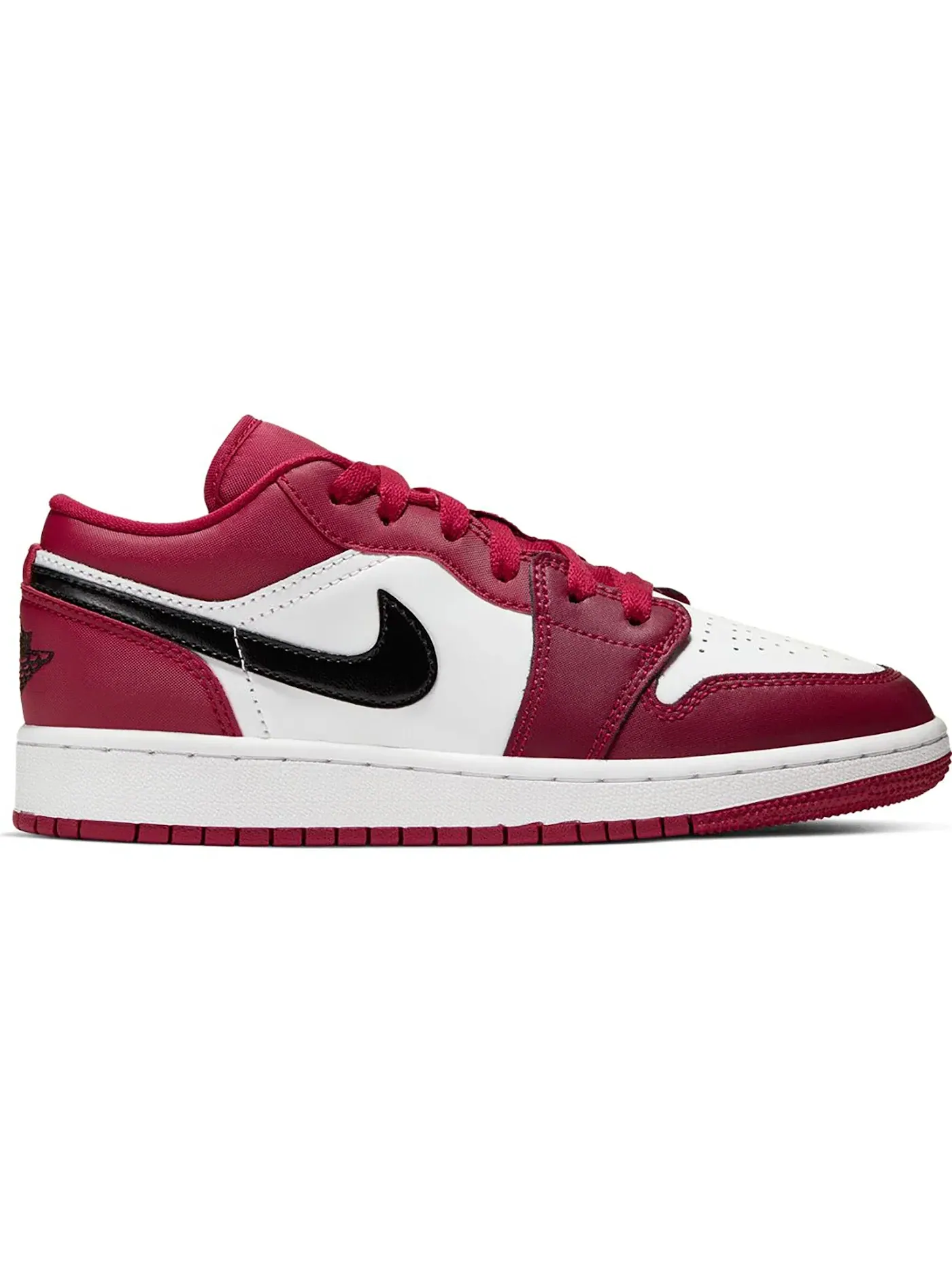 Детские кроссовки Lifestyle с цветной отделкой Jordan 1 Low — изображение 1 из 1, красный/черный-белый