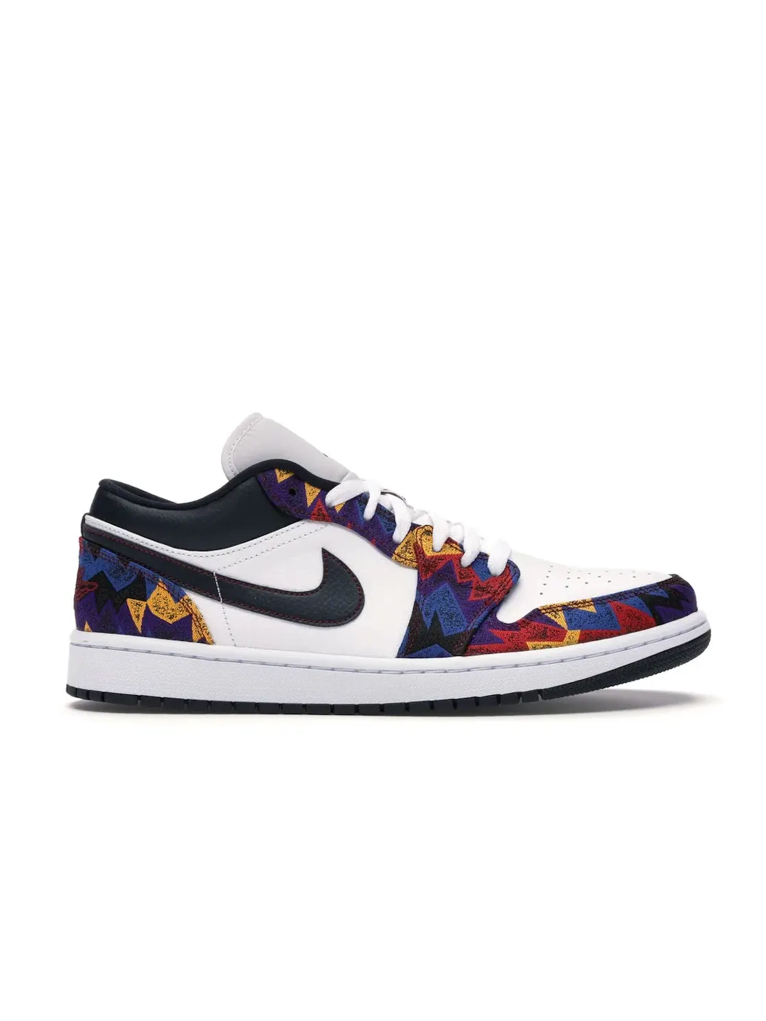 Мужские кроссовки с принтом Jordan 1 Low Nothing But Net Jordan — изображение 1 из 4, белый/темный-красный