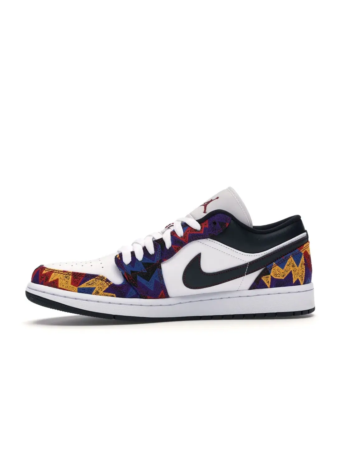 Мужские кроссовки с принтом Jordan 1 Low Nothing But Net Jordan — изображение 3 из 4, белый/темный-красный