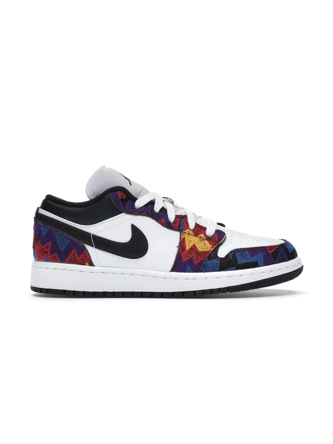 Детские кроссовки с принтом Jordan 1 Low Nothing But Net Jordan — изображение 1 из 4, белый темный красный
